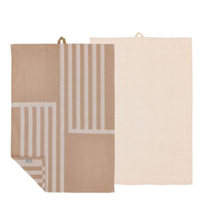 Södahl - Reflection Keittiöpyyhe 50x70 cm 2 kpl Warm Taupe