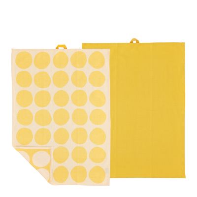 Bastian - Bubbles Keittiöpyyhe 50x70 cm 2 kpl Keltainen