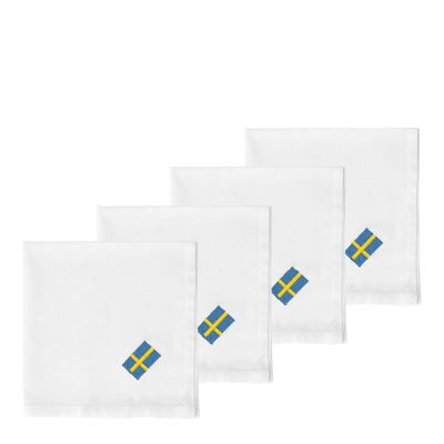 Södahl - Festlig Lautasliina 40x40 cm 4 kpl Valkoinen