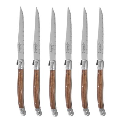 Laguiole Style de Vie - Pihviveitsi 23 cm 6 kpl Wood