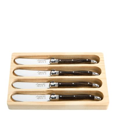 Laguiole Style de Vie - Laguiole Voiveitsi 4 kpl Dark Wood