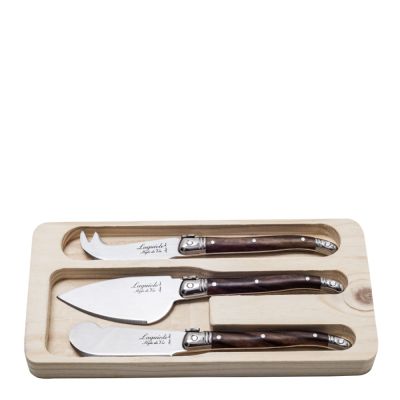 Laguiole Style de Vie - Laguiole Juustoveitsi 3 osaa Dark Wood