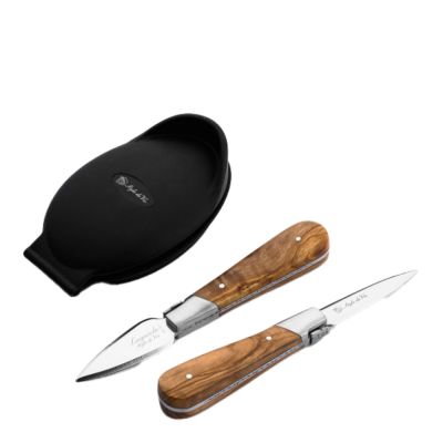 Laguiole Style de Vie - Oisteri-/Äyriäisveitsisetti 2 osaa Oliivi