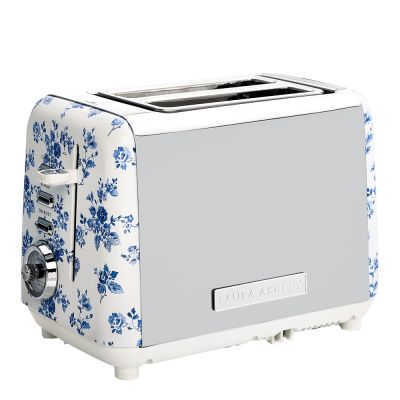 Laura Ashley - China Rose Leivänpaahdin 2 viipaletta Sininen/Valkoinen