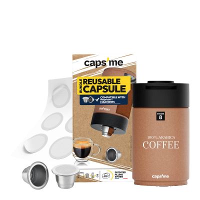 Caps Me - Kahvikapselisetti: 2 kapselia + 48 paperikantta