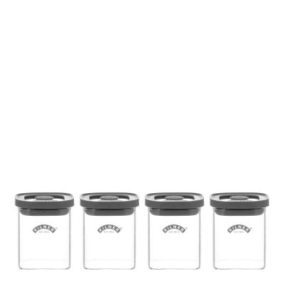 Kilner - Fresh Maustepurkki 4 kpl Lasi/Harmaa