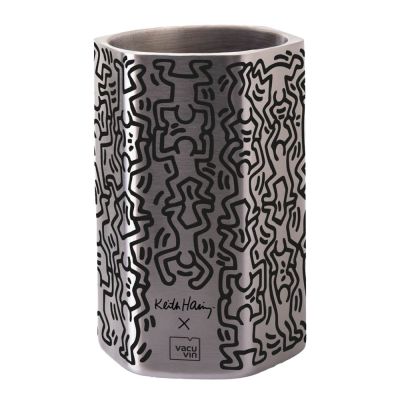 Vacu Vin - Double-Wall Cooler Viinicooleri Keith Haring Teräs/Musta