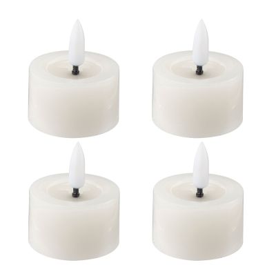 Edelweiss - LED Tuikku 4,5x2,5 cm 4 kpl Ivory