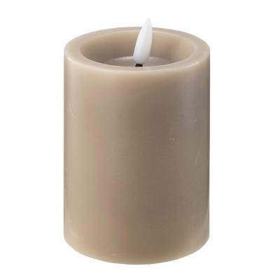 Edelweiss - LED Pöytäkynttilä 7,5x10 cm Taupe