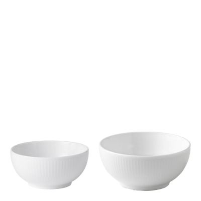 Royal Copenhagen - White Fluted kulhosetti 2 osaa 24 cl/47 cl