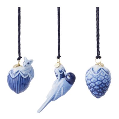 Royal Copenhagen - Blue Collectibles pienet koristeet 3 kpl