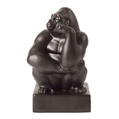 Royal Copenhagen - Gorilla-veistos käsi poskella 21 cm