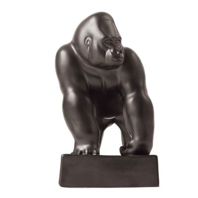 Royal Copenhagen - Seisova gorilla-veistos 20 cm