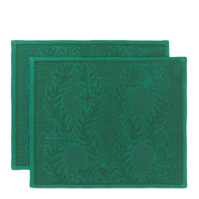 Royal Copenhagen - Star Fluted Christmas tablettiliina 45x35 cm 2 kpl vihreä