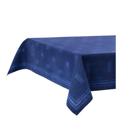 Royal Copenhagen - Waves pöytäliina 144x270 cm sininen