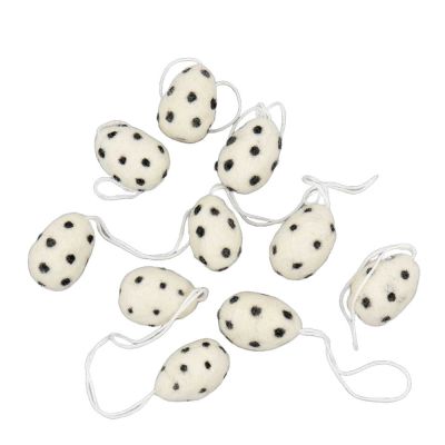 A World of Craft - Riippukoriste Pääsiäismuna 10 kpl Valkoinen/Musta