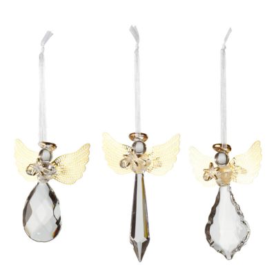 Villeroy & Boch - Winter Collage Joulukuusenkoriste Enkeli 3 kpl Kirkas/Kulta