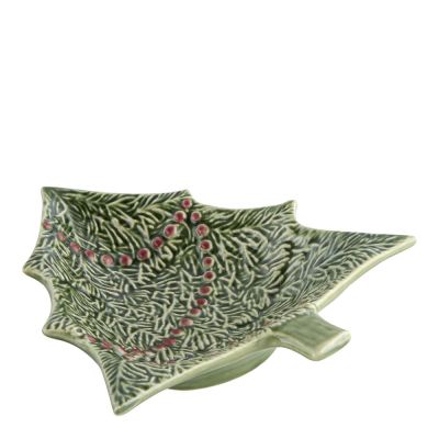 Bordallo Pinheiro - Christmas Kulho 25 cl Vihreä/Punainen