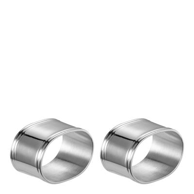 Stiernholm - Nobel Lautasliinarengas 2 kpl Kiiltävä teräs