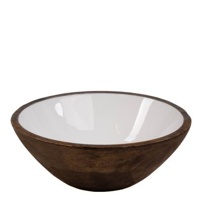 Sögne Home - Kulho 20,4 cm Rustic Brown/Valkoinen