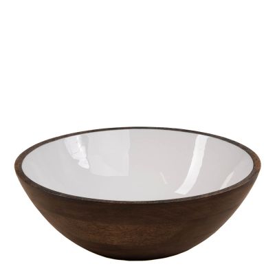 Sögne Home - Kulho 30 cm Rustic Brown/Valkoinen