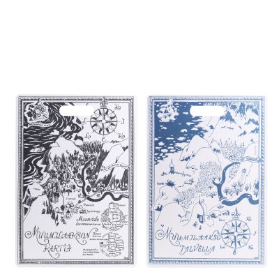 Muurla - Muumi Tarjoilu-/leikkuulauta Kartta 30x43 cm