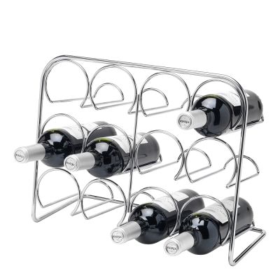 Hahn Kitchenware - Pisa Viinipulloteline 12 pullolle Kromi