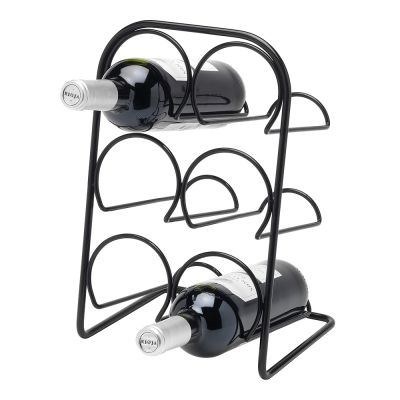 Hahn Kitchenware - Pisa Viinipulloteline 6 pullolle Musta