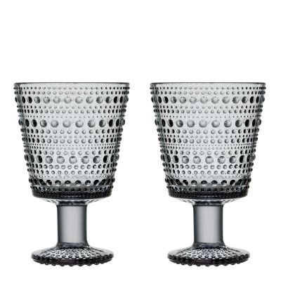 iittala - Kastehelmi Lasi 26 cl 2 kpl Harmaa