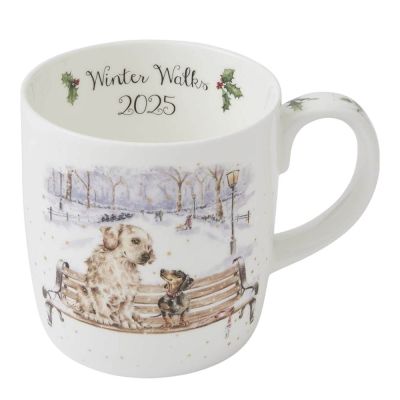 Wrendale Design - Winter Walks Muki 2025 40 cl Valkoinen