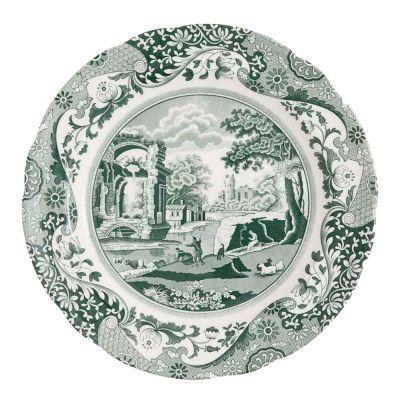 Spode - Heritage Green Italian Lautanen 27 cm Vihreä/Valkoinen