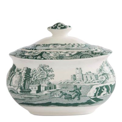 Spode - Heritage Green Italian Sokerikulho 0,25 L Vihreä/Valkoinen