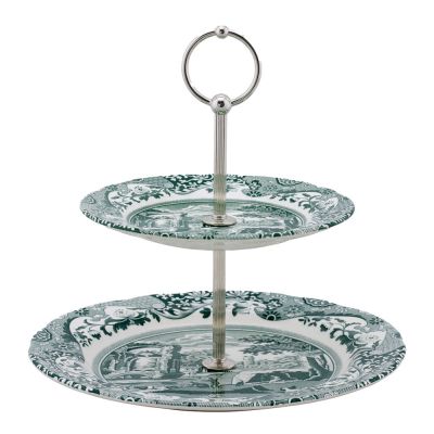 Spode - Heritage Green Italian Kerrosvati 2 kerrosta 23,5 cm Vihreä/Valkoinen