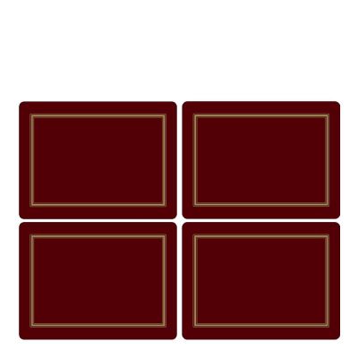 Pimpernel - Classic Pöytätabletti 40x30 cm 4 kpl Viininpunainen