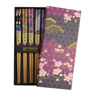 Tokyo Design Studio - Syömäpuikot 5 paria Flowers