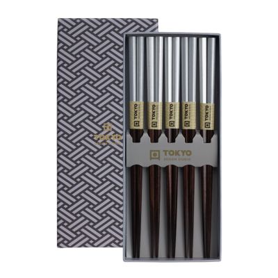 Tokyo Design Studio - Syömäpuikot 5 paria Platinum