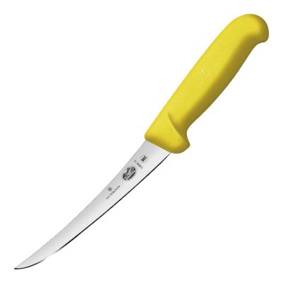 Victorinox - Fibrox Lihaveitsi kaareva terä 15 cm Keltainen