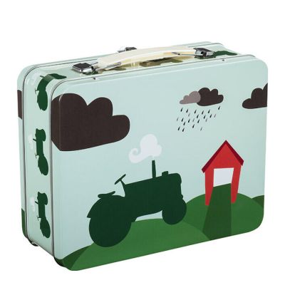 Blafre - Eväsrasia Traktori ja lato 19x16 cm Sininen