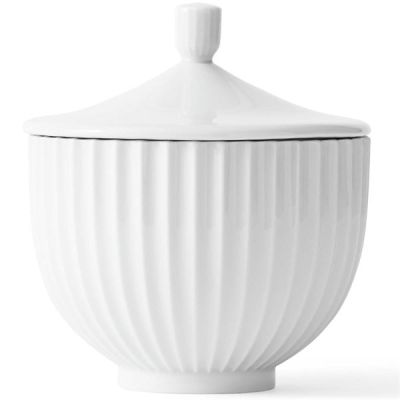 Lyngby Porcelæn - Lyngby Bonbonnier Kulho 14 cm Valkoinen