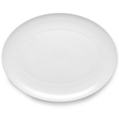 Lyngby Porcelæn - Rhombe Tarjoiluastia 42x32 Valkoinen