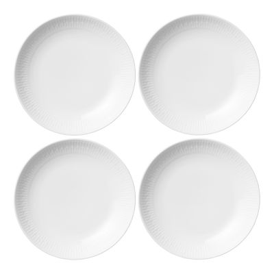 Aida - Relief Syvä lautanen 22 cm 4 kpl Valkoinen