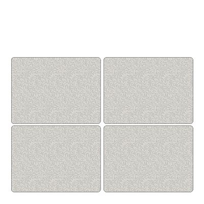 Morris & Co - Pure Morris Pöytätabletti 30x40 cm 4 kpl Willow Bough harmaa