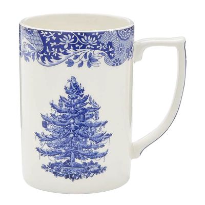 Spode - Blue Italian Christmas Tree Muki 34 cl Sininen/Valkoinen