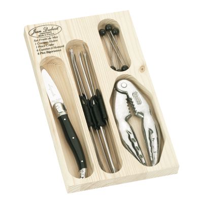 Jean Dubost - Äyriäistarvikkeet 6 henkilölle Musta