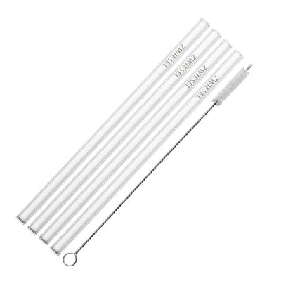 Zwiesel Glas - Glastrinkhalm Pilli 21 cm 4 kpl Kirkas
