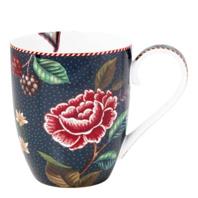 Pip Studio - Berry Blues Flowers Muki XL 45 cl Sininen