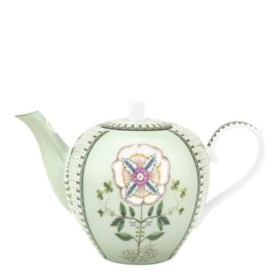 Pip Studio - Lilly & Lotus Tiles Teekannu 1,6 L Vaaleanvihreä