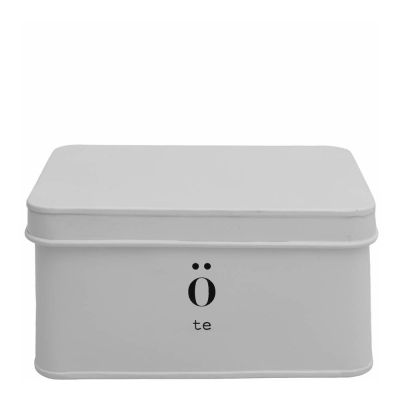 Sögne Home - Emalj Teepurkki 20x13x10 cm Valkoinen