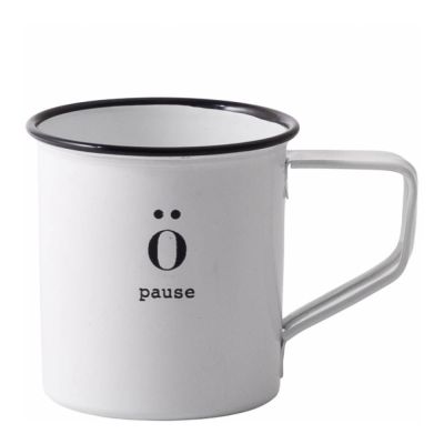 Sögne Home - Emalimuki mini 12 cl Pause