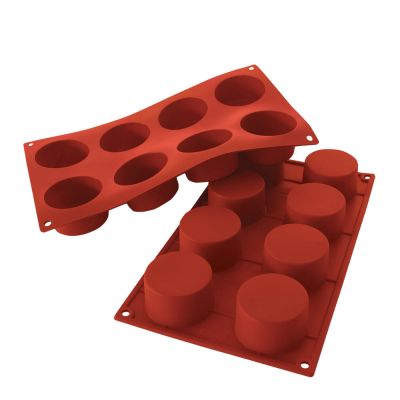 Silikomart - Silikonimuotti Sylinterit 8 st 6x3,5 cm